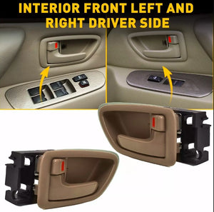 2pcs Interior Inside Door Handle Inner Left Right Fit 2000-2004 Toyota Avalon