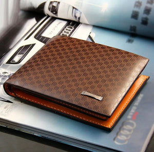 Men's Leather Bifold ID Card Holder Purse Wallet Billfold Handbag Slim Clutch