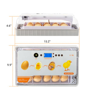 20 Digital Egg Incubator Chicken Hatcher Automatic Turning Temperature Control