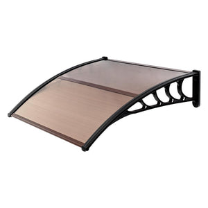 40"x 40" Patio Brown Window Awning Front Door Canopy Patio Cover Yard Garden