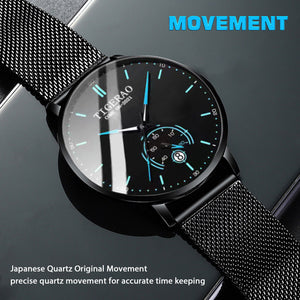 Waterproof Men's Watch Stainless Steel Quartz Ultra Thin Classic Business Wrist