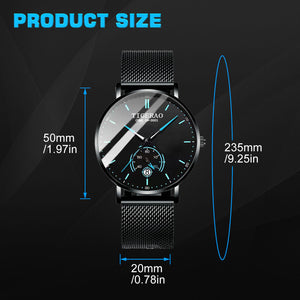 Waterproof Men's Watch Stainless Steel Quartz Ultra Thin Classic Business Wrist