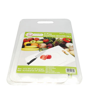 Kitchen Cutting Board For Fruits and Vegetables,White,2 Pcs Set