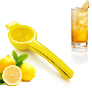 Lemon Juicer Citrus Lime Squeezer Cast Aluminum Yellow