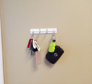 Self Adhesive 4 Wall Hooks For Office Home, Durable,White