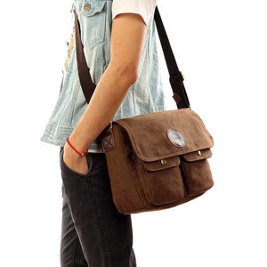 Vintage Men's Canvas Messenger Shoulder Bag Crossbody School Book Bags Satchel