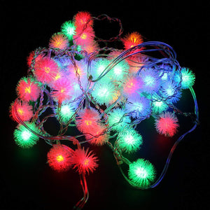 Festival Holiday Hanging Tree Lights Indoor Outdoor String Lights 48 Bulbs 1.5M, Colorful