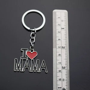I Love Mama - Heart Keychain - Bag Pendant Charm Mother's Day Birthday Gift