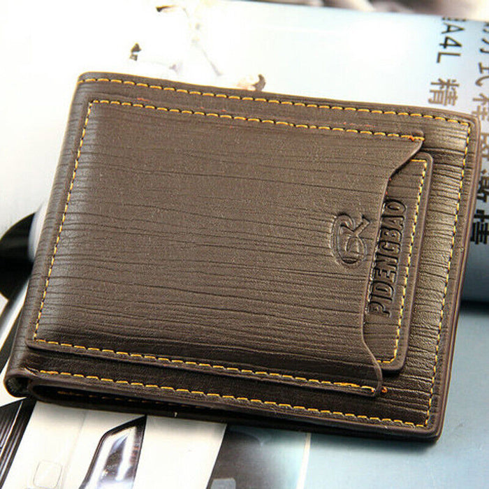 Fashion Men's Bifold Leather Wallet ID Credit Card Holder Billfold Purse Clutch