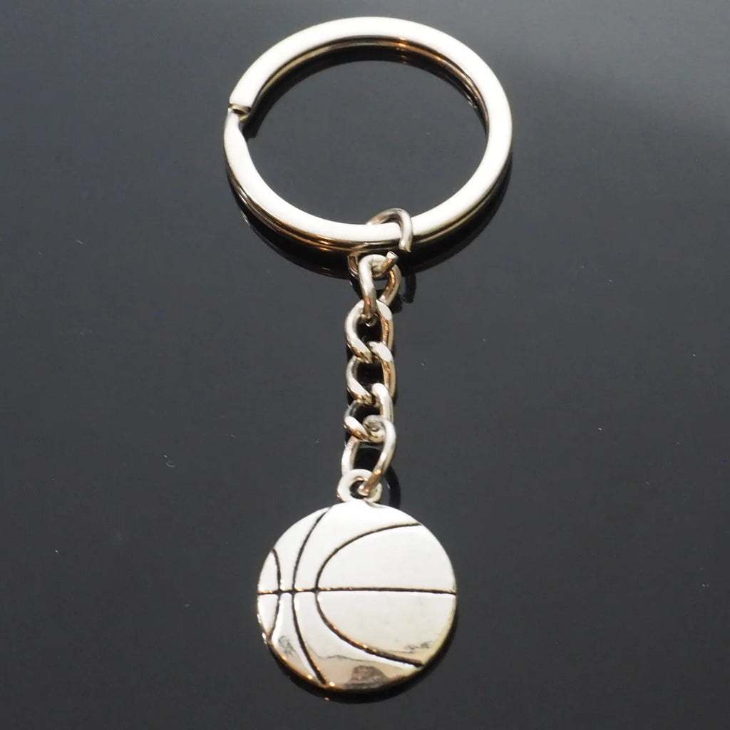 Basketball Ball Shape Key Chain Charm Keychain Coach Player Fan Gift