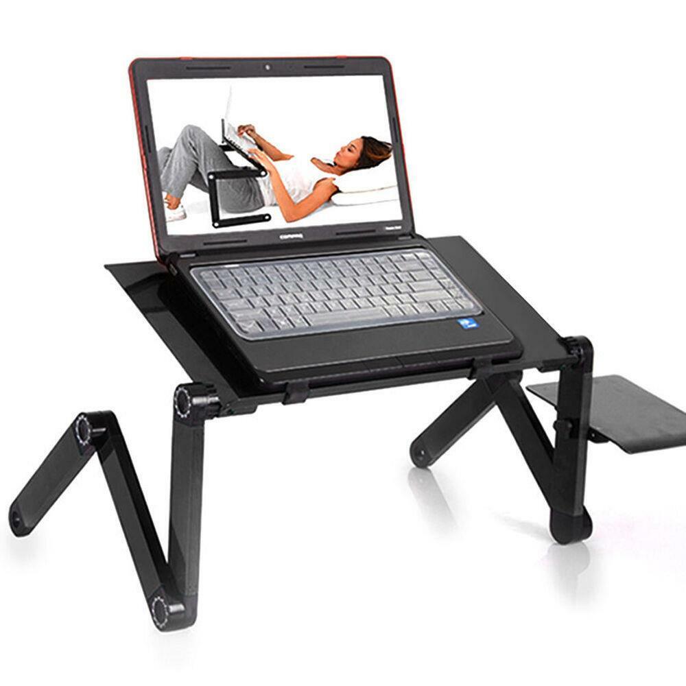 Durable Portable Foldable Notebook Laptop Desk Table Stand Bed Tray W/Cup Pad