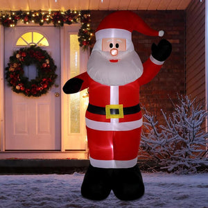 8FT Christmas Giant Inflatable Santa Claus for Outdoor Indoor Home Garden Party