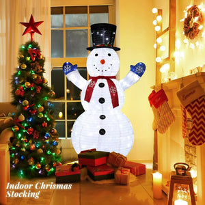 6FT Lighted Pop-Up Snowman Outdoor Christmas Decoration with 200 LED Lights