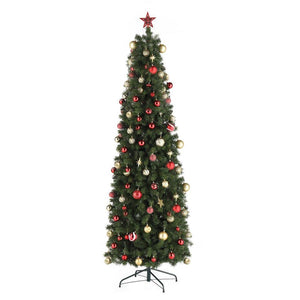 7.5FT Pre-lit Artificial Christmas Tree Automatic Tree with 350 LED Light