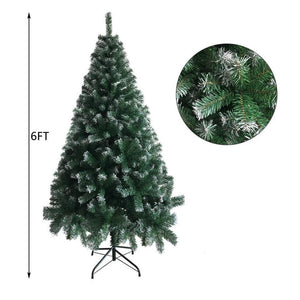 6FT Artificial Christmas Pine Tree Metal Stand Xmas Bushy Home Decor Gift