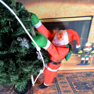 Christmas Climbing Santa with Rope Ladder Yard Decoration 15.7 inch Outdoor