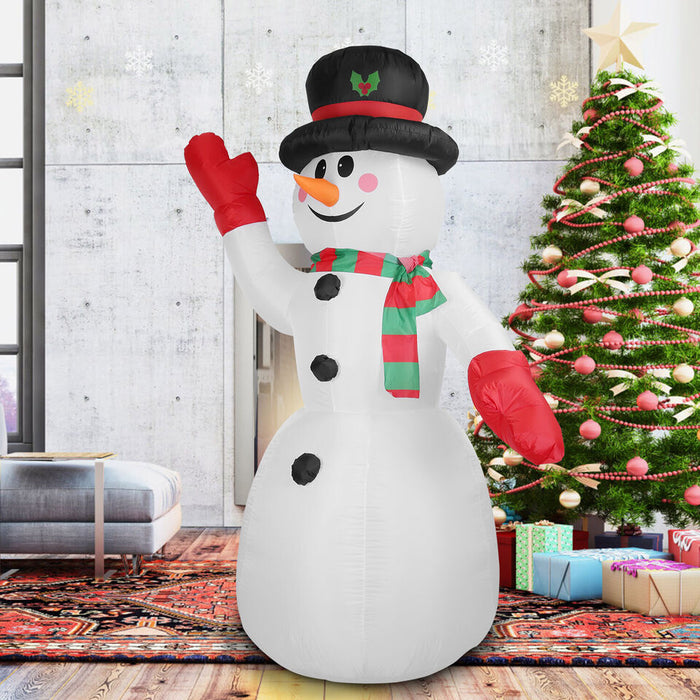 8FT LED Light Up Snowman Outdoor Christmas Inflatable Lighted Yard Decoration