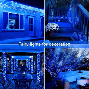 300 LED Solar Fairy String Lights Outdoor Garden Party Path Lawn Tree Decor Xmas