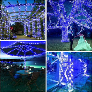 300 LED Solar Fairy String Lights Outdoor Garden Party Path Lawn Tree Decor Xmas