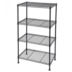 4-Tier Wire Storage Shelves Adjustable Shelving Units Steel Metal Rack Kitchen