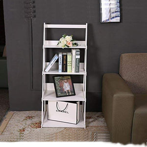 4 Tiers Foldable Corner Ladder Shelf Bookcase Display Storage Plant Stand Rack