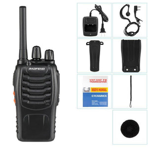 4 Pack Baofeng BF-88A 1500 mAh Two-Way Ham Radio Walkie Talkie Transceiver