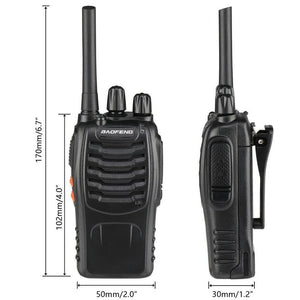 4 Pack Baofeng BF-88A 1500 mAh Two-Way Ham Radio Walkie Talkie Transceiver