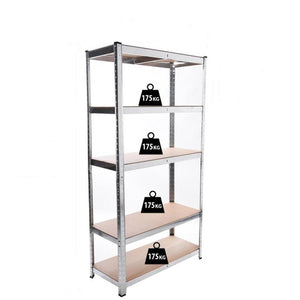 5Tier Freestand Garage Shelving Heavy Duty Storage Shelf Organizer Rack Units