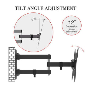 Full Motion TV Wall Mount Bracket Tilt Swivel 13 22 24 26 27 32 37 40 42 Display