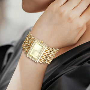 Fashion Waterproof Bracelet Wrist Watch for Women Ladies Silver Gold Luxury Gift