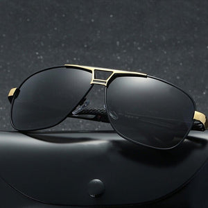 Style Mens Polarized Pilot Aviator Sunglasses Driving Outdoor Eyewear Inner Blue