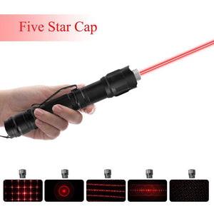 5000Miles Red Laser Pointer Pen Rechargeable 532nm Visible Beam Power Star Light