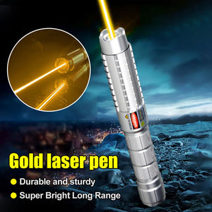 591nm Golden Yellow Laser Pointer Pen SOS Wicked Lasers Upgraded