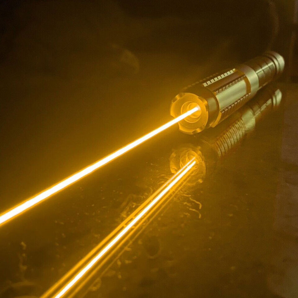 591nm Golden Yellow Laser Pointer Pen SOS Wicked Lasers Upgraded