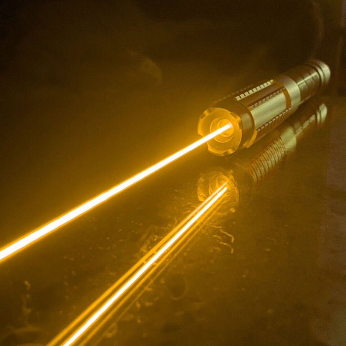 591nm Golden Yellow Laser Pointer Pen SOS Wicked Lasers Upgraded