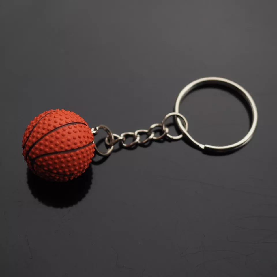 Mini Basketball Keychain Key Ring Pendant Charm High School Player Coach Gift