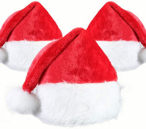 Adult Kids Santa Hat Christmas Cap Costume Party Wear Costume Unisex One Size