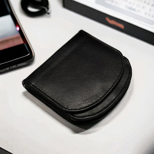 Genuine Leather Minimalist Bifold Wallets For Men RFID Blocking Slim Mens Wallet