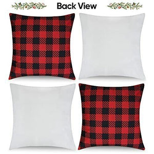 4 Pack Christmas Throw Pillow Covers Christmas Decorations for Bedroom 18 x18 inches