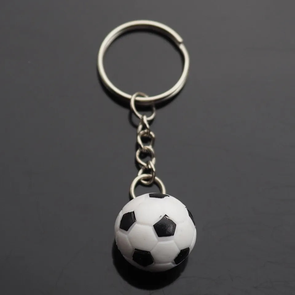 Mini Soccer Ball Keychain Key Ring Pendant Charm High School Player Coach Gift