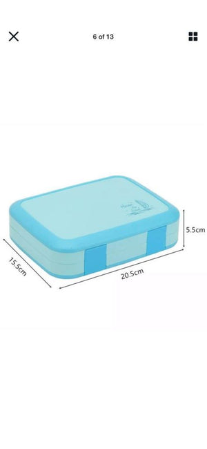 800ML Kids Lunchbox 5 Compartment Food Container Bento Box Leakproof Lunch Box