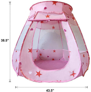 Pop up Play tent for kids - bonus fairy string lights.