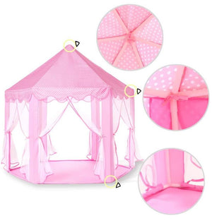 New Princess tent for kids bonus star string lights