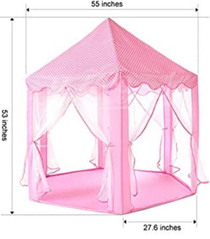New Princess tent for kids bonus star string lights