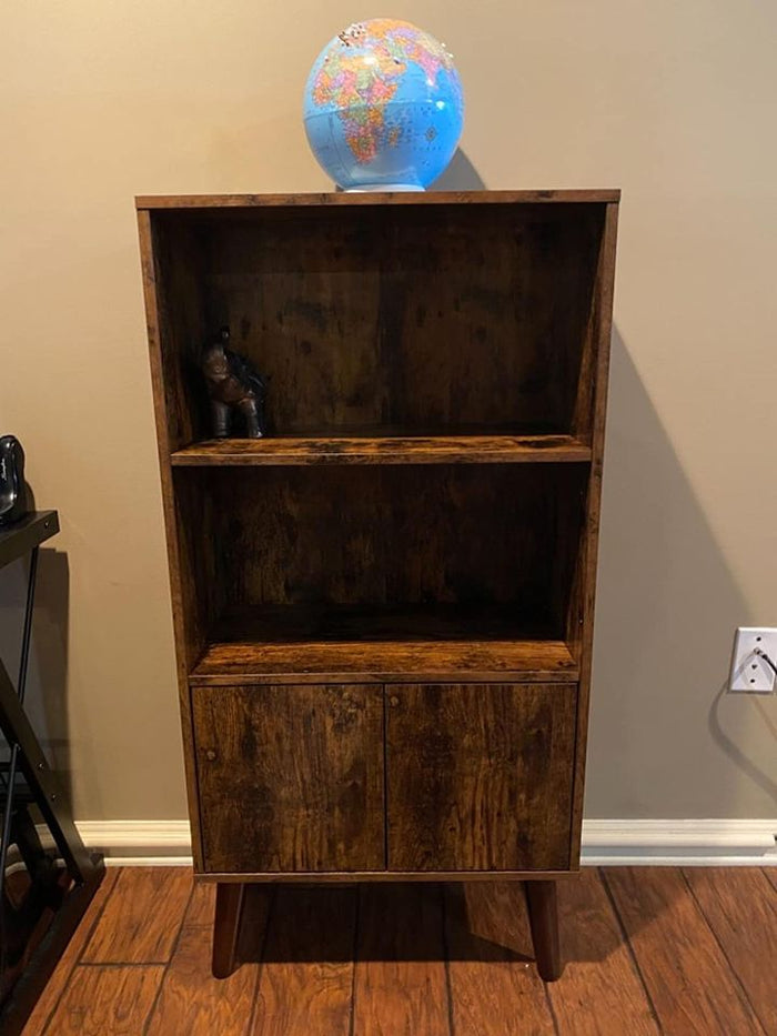 New In Box Wood Storage 2 Shelf Cabinet A55 Organizer