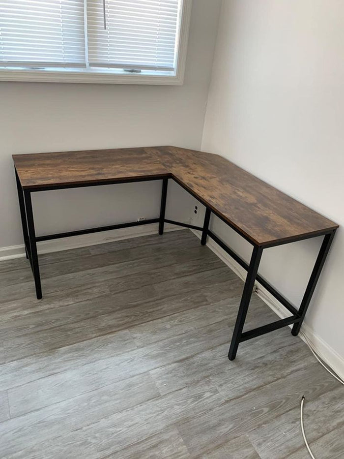 New ~58.7” Corner Desk V-L Shaped Office Computer Desk A25