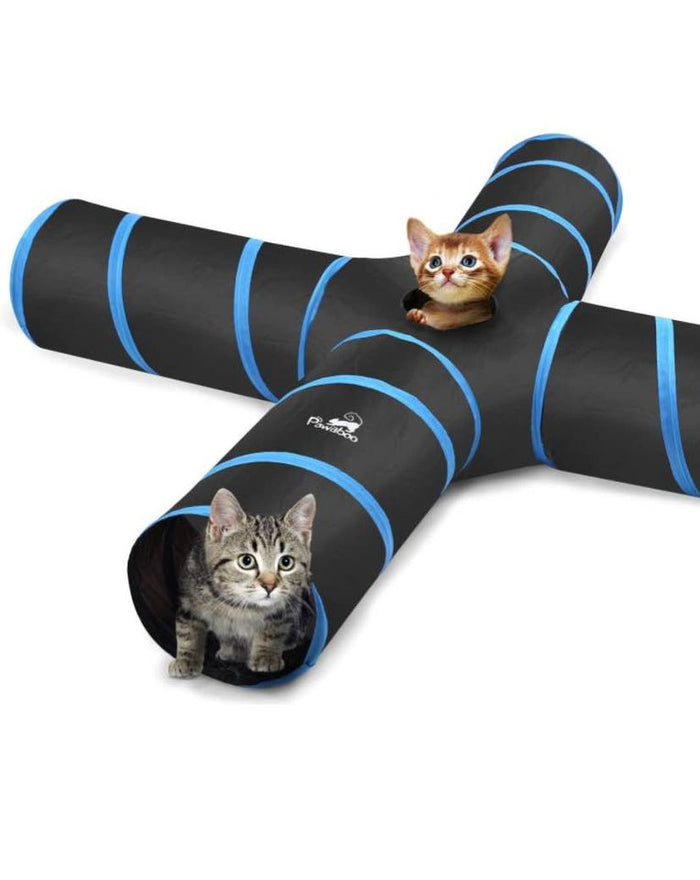 Cat Toys, Cat Tunnel Tube 4 Way Tunnels