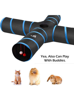 Cat Toys, Cat Tunnel Tube 4 Way Tunnels