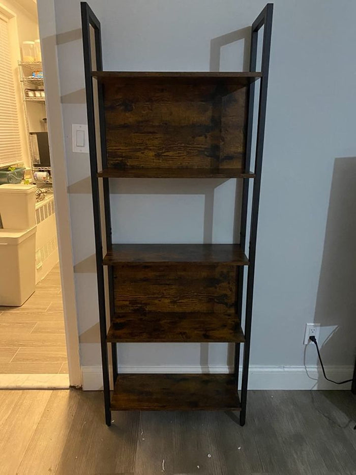 ⚡️NEW 5-Tier Bookshelf, Storage Rack Shelf, Bookcase with 5 Shelves, Steel Fra #2947 🌷