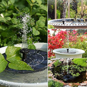 ⚡️NEW Solar Fountain Outdoors Water Pump for Bird Bath Garden Pool Pond Aqu #3057 🌷